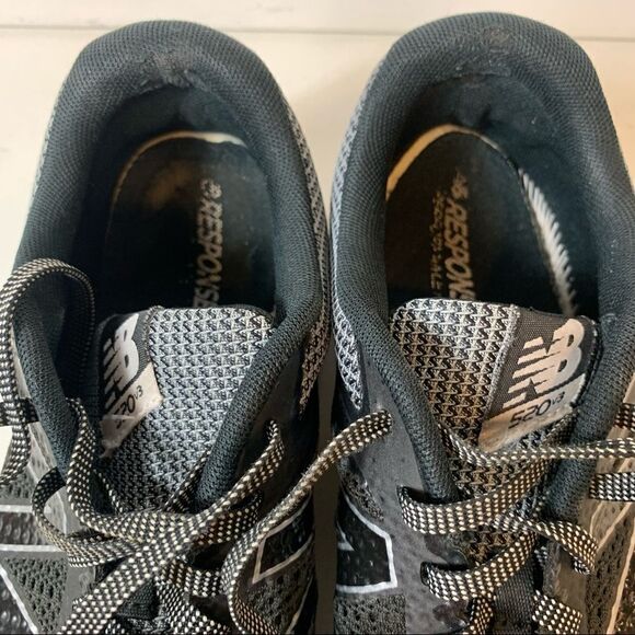 New Balance 520v3 Womens Sz 9 Running Training Athletic Sneakers Black Gray Shoe - Picture 8 of 12